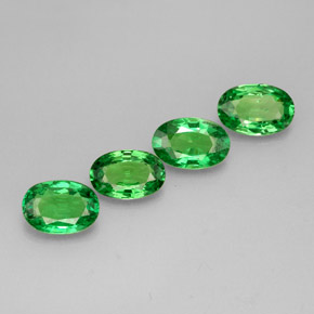  ct natürliche grüner Tsavorit-Edelsteine, Oval Schliff, VVS-VS