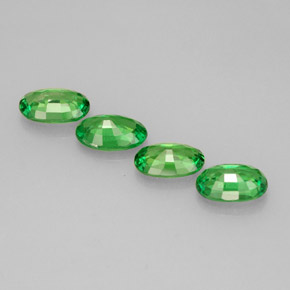  ct natürliche grüner Tsavorit-Edelsteine, Oval Schliff, VVS-VS