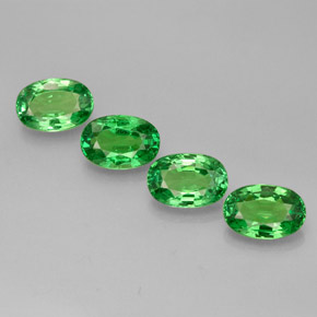  ct natürliche grüner Tsavorit-Edelsteine, Oval Schliff, VVS-VS