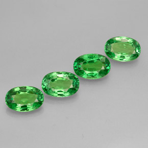  ct natürliche grüner Tsavorit-Edelsteine, Oval Schliff, VVS-VS