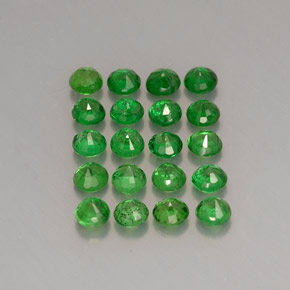  ct natürliche grüner Tsavorit-Edelsteine, Rundschliff, VS