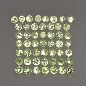  ct natürliche grüner Tsavorit-Edelsteine, Rundschliff, VS