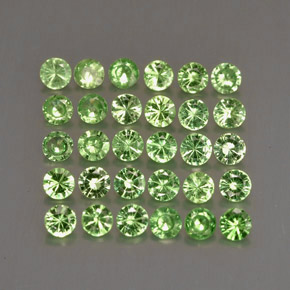  ct natürliche grüner Tsavorit-Edelsteine, Rundschliff, VS