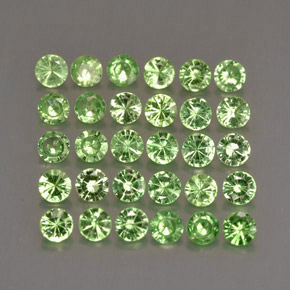 ct natürliche grüner Tsavorit-Edelsteine, Rundschliff, VS