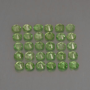  ct natürliche grüner Tsavorit-Edelsteine, Rundschliff, VS
