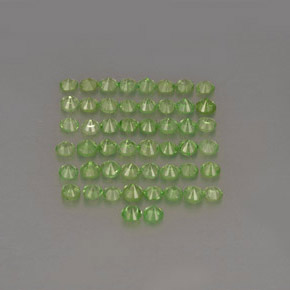  ct natürliche grüner Tsavorit-Edelsteine, Rundschliff, VS