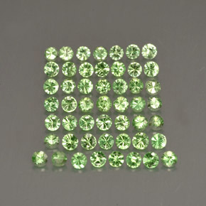  ct natürliche grüner Tsavorit-Edelsteine, Rundschliff, VS