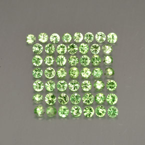  ct natürliche grüner Tsavorit-Edelsteine, Rundschliff, VS