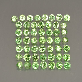  ct natürliche grüner Tsavorit-Edelsteine, Rundschliff, VS