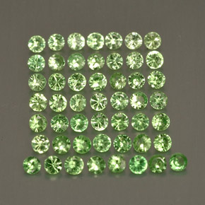  ct natürliche grüner Tsavorit-Edelsteine, Rundschliff, VS
