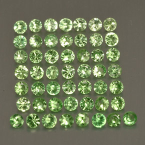  ct natürliche grüner Tsavorit-Edelsteine, Rundschliff, VS