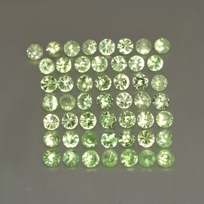  ct natürliche grüner Tsavorit-Edelsteine, Rundschliff, VS