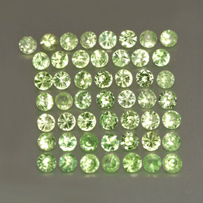 ct natürliche grüner Tsavorit-Edelsteine, Rundschliff, VS