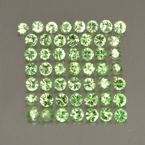  ct natürliche grüner Tsavorit-Edelsteine, Rundschliff, VS
