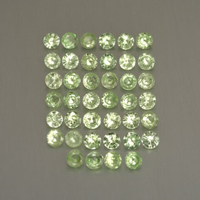  ct natürliche grüner Tsavorit-Edelsteine, Rundschliff, VS
