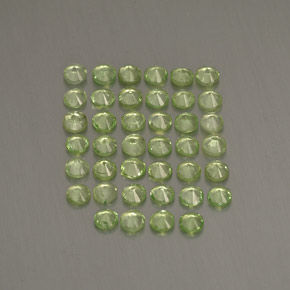  ct natürliche grüner Tsavorit-Edelsteine, Rundschliff, VS