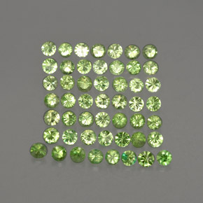  ct natürliche grüner Tsavorit-Edelsteine, Rundschliff, VS