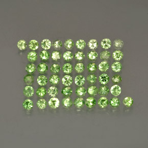  ct natürliche grüner Tsavorit-Edelsteine, Rundschliff, VS