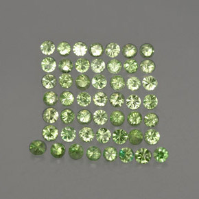  ct natürliche grüner Tsavorit-Edelsteine, Rundschliff, VS