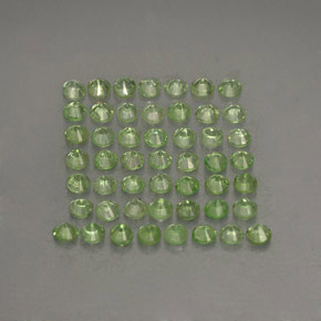  ct natürliche grüner Tsavorit-Edelsteine, Rundschliff, VS