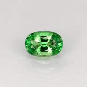 0,63 ctw natürlicher grüner Tsavorit, Oval Schliff, VS