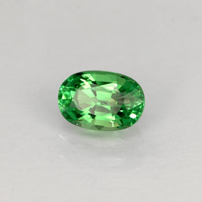 0,63 ctw natürlicher grüner Tsavorit, Oval Schliff, VS