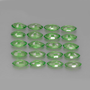  ct natürliche grüner Tsavorit-Edelsteine, Marquise, VS