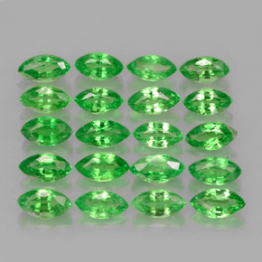  ct natürliche grüner Tsavorit-Edelsteine, Marquise, VS