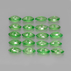  ct natürliche grüner Tsavorit-Edelsteine, Marquise, VS