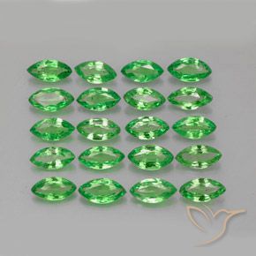 3.12 ct natürliche Mittelgrün Tsavorit-Granat-Edelsteine, Marquise, VS
