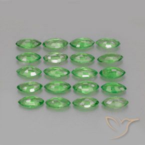 3.12 ct natürliche Mittelgrün Tsavorit-Granat-Edelsteine, Marquise, VS