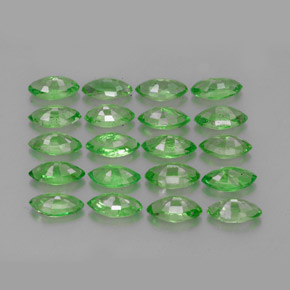  ct natürliche grüner Tsavorit-Edelsteine, Marquise, VS
