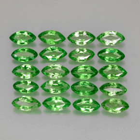  ct natürliche grüner Tsavorit-Edelsteine, Marquise, VS