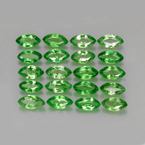 ct natürliche grüner Tsavorit-Edelsteine, Marquise, VS