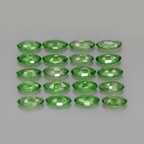  ct natürliche grüner Tsavorit-Edelsteine, Marquise, VS
