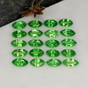 3,86 ct natürliche grüner Tsavorit-Edelsteine, Marquise, VS