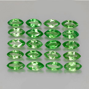  ct natürliche grüner Tsavorit-Edelsteine, Marquise, VS