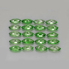  ct natürliche grüner Tsavorit-Edelsteine, Marquise, VS