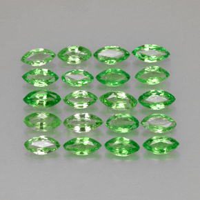  ct natürliche grüner Tsavorit-Edelsteine, Marquise, VS