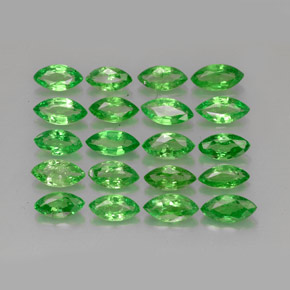 3,40 ct natürliche grüner Tsavorit-Edelsteine, Marquise, VS