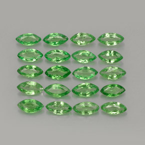 3,00 ct natürliche grüner Tsavorit-Edelsteine, Marquise, VS