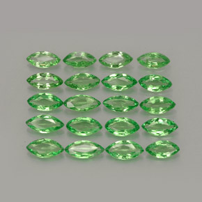  ct natürliche grüner Tsavorit-Edelsteine, Marquise, VS