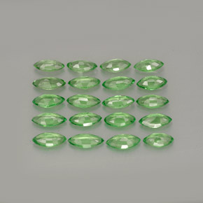  ct natürliche grüner Tsavorit-Edelsteine, Marquise, VS