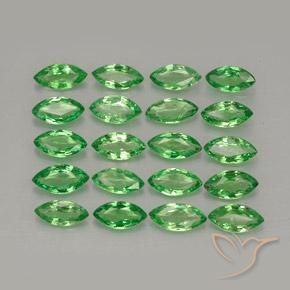 3.05 ct natürliche Mittelgrün Tsavorit-Granat-Edelsteine, Marquise, VS