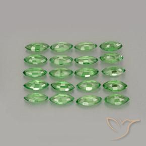 3.05 ct natürliche Mittelgrün Tsavorit-Granat-Edelsteine, Marquise, VS