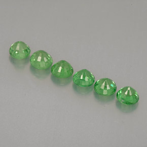  ct natürliche grüner Tsavorit-Edelsteine, Rundschliff, VS