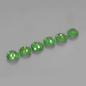  ct natürliche grüner Tsavorit-Edelsteine, Rundschliff, VS