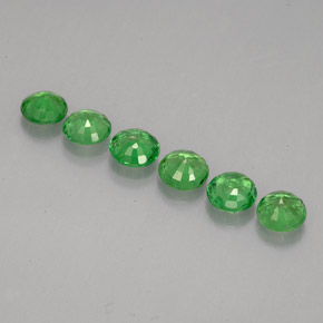  ct natürliche grüner Tsavorit-Edelsteine, Rundschliff, VS