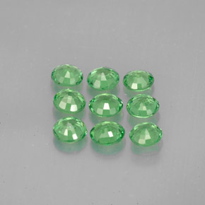  ct natürliche grüner Tsavorit-Edelsteine, Rundschliff, VS