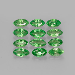  ct natürliche grüner Tsavorit-Edelsteine, Marquise, VS